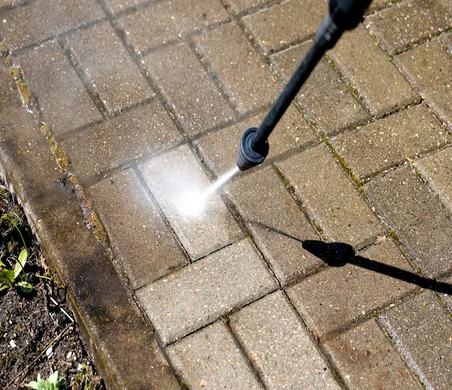 pressure sidewalk cleaning